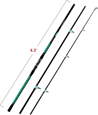 Fiblink Surf Fishing Rod Portable Travel Surf Spinning Rod 2 Piece/3 Piece/4 Piece Carbon Fiber Saltwater Fishing Rod 9'/10'/12'/13' in Kuwait