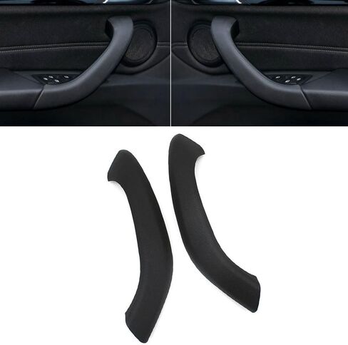 2PCS Black Interior Door Handle Outer Cover, Driver&Passenger Side Door Pull Handle Panel Trim Replacement for BMW X1 X2 F48 F49 F39 2016 2017 2018 2019 2020 in Kuwait