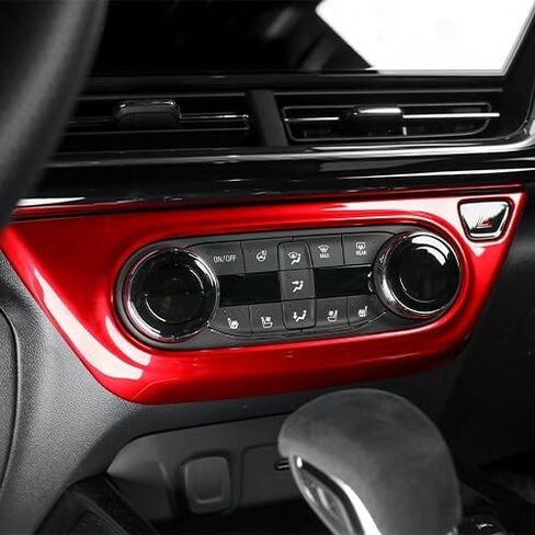 YOUTOOCAR Red Interior Air Conditioning Button Panel Cover Trim Car Compatible with Chevrolet Trax 2024-2025 Accessories in Kuwait