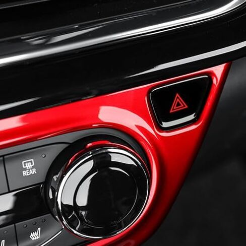YOUTOOCAR Red Interior Air Conditioning Button Panel Cover Trim Car Compatible with Chevrolet Trax 2024-2025 Accessories in Kuwait