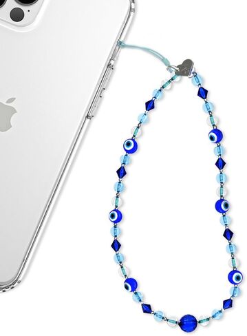 Velvet Caviar Phone Charm Strap - Cute Blue Icicle Aesthetic in Kuwait