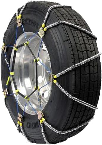 شركة سلسلة الأمان ZT837 Super Z سلاسل إطارات الجر شديدة التحمل للشاحنات وسيارات الدفع الرباعي كاملة الحجم، تركيب سريع للغاية مع شدادات مطاطية مدمجة، مجموعة من 2 in Saudi Arabia