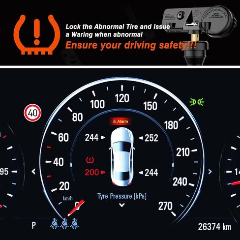 TPMS Sensor, 315MHz Tire Pressure Monitor Sensors Fit for Ford F150 Ecosport Mustang Escape Explorer Fiesta Ranger for Lincoln MKX MKZ MKS MKT Navigator F2GT1A180AB F2GT1A150AB 1PC in Saudi Arabia