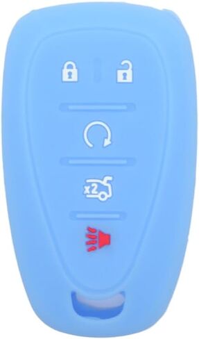 SEGADEN Silicone Cover Protector Case Holder Skin Jacket Compatible with Chevrolet 5 Button Smart Remote Key Fob 4+1 BTN CV4619 Deep Purple in Kuwait