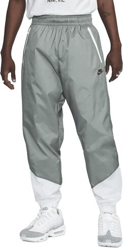 بنطال Nike Windrunner المنسوج للرجال (DX0653-084، رمادي دخاني/أبيض/أسود) in Saudi Arabia