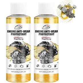 Anti-Wear Engine Treatment Oil Additive,Highly Effective Engine Anti-Wear Protectant,Car Engine Anti-Wear Protection Agent,Noise Reduction and Shaking Cure (2Pcs)