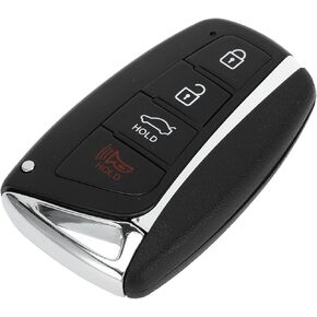 X AUTOHAUX Key Shell Case Keyless Entry Remote Key Fob Replacement Case for Hyundai Santa Fe Sport 2013-2018 for Hyundai Santa Fe 2015-2018 4 Buttons