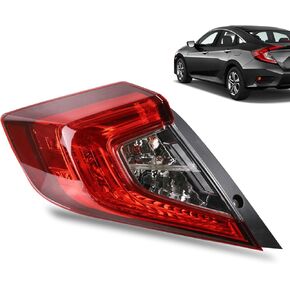 مصابيح خلفية متوافقة مع استبدال الجانب الأيسر للسائق Honda Civic 2016-2021: 33550TBAA01 (جانب السائق الأيسر)