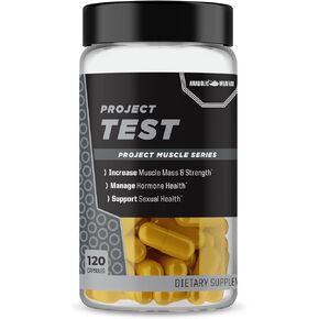 Anabolic Warfare Project Test, Support Muscle Mass & Strength*, Manage Hormone Health*, Support Sexual Health*, Made with Botanicals