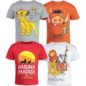 Disney boys Toy Story Rex Slinky Dog Buzz Lightyear Tshirt pack of 4