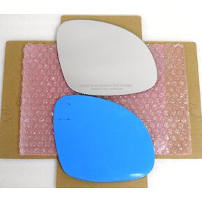 New Replacement Mirror Glass with Full Size Adhesive for 2009-2017 Volkswagen Tiguan Passenger Side View Right RH