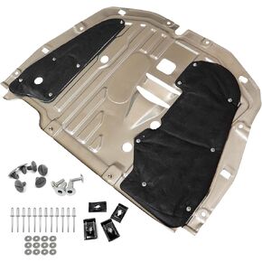 GXARTS Engine Splash Guard Under Car Shield Cover Board fit for Honda Civic 2016 2017 2018 2019 2020 2021 74110-TBA-A00 90674-TY2-A01 Lower Engine Splash Guard Under Car Shield Cover Board