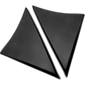 Front Door Upper Trim Panel Triangle Cover Driver and Passenger - Compatible with 2007-2013 Chevy Avalanche Silverado Suburban Tahoe, GMC Sierra Yukon Replaces 25857289 25857294