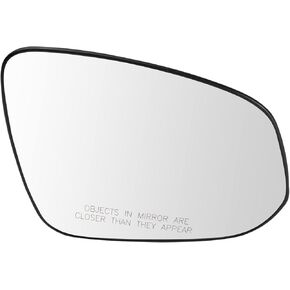 TRQ Exterior Side View Door Mirror Glass Without Blind Spot Detection RH Compatible with Rav4