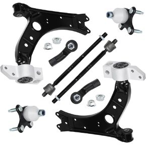 Front Lower Control Arm with Ball Joints for Volkswagen Eos Golf GTI Jetta R32 Rabbit 2006-2014 Passenger Driver Left Right Side Supension Kit