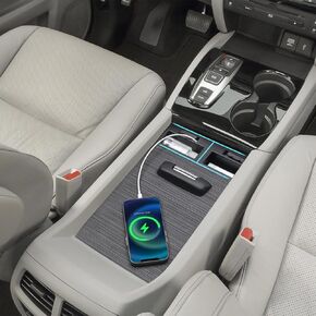 PIMCAR Center Console Insert Cable Protector for Honda Pilot 2016-2022/Honda Ridgeline 2017-2023/Honda Passport 2019-2023, Convenient for Mobile Phone Charging