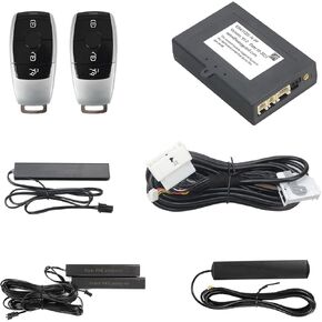 EASYGUARD Smart Key PKE keyless Entry System fit for 2014+ Benz FBS4 with Factory OEM Push Start Button & Comfort Access Plug Play Installation (ESW31202-N-PP-BE2)