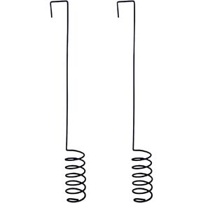Black Spiral Taper Candle Hanger | 2 Pc | Country Primitive Cupboard Door Décor