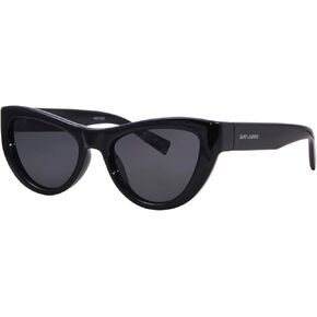 Saint Laurent SL-676 001 Sunglasses Women's Black/Black Cat Eye 53mm