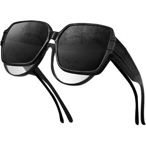 Polarized Fit Over Glasses Sunglasses for Women Men