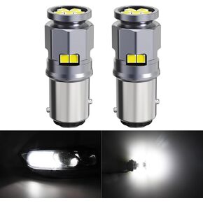 1157 LED Bulb Red for Brake Tail Lights, BAY15D P21/5W 1016 1034 1154 1196 2057 LED Bulbs for Backup Reverse/Parking/Brake Tail/Hazard Flasher/Turn Signal Light, Pack of 2