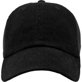 Classic 6-Panel Corduroy Cotton Baseball Unisex Cap with Adjustable Brass Buckle