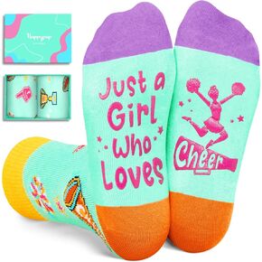 HAPPYPOP Cheerleader Gifts Cheerleading Gifts For Girls - Cheer Coach Cheer Gifts For Cheerleaders, Cheerleader Cheerleading Socks