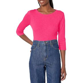 NIC+ZOE Women's 3/4 Sleeve Boat Tee