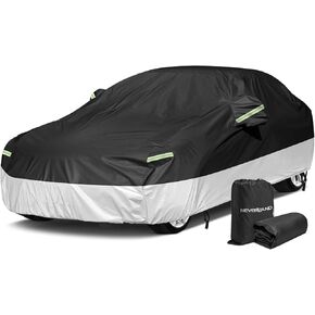 NEVERLAND Sedan Car Cover Waterproof All Weather,Car Cover Windproof Dustproof UV Protection Scratch Resistant Indoor Outdoor Univers,Full Exterior Covers Fit for Sedan(197-208 inch)