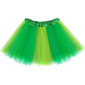 Lystaii 1 PCS Tutu Skirt Princess Skirt Tulle Skirt Layered Tutu Skirt for Halloween Christmas Party Costume Birthday Running Accessories Black Orange