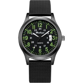 BOSHIYA Men's Watch Analog Quartz Sport Outdoor Men's and Women's Universal Watch Men's Nurse Watch Women's Nurse Medical Professional - Second Hand Light up Easy to Read dial Watch