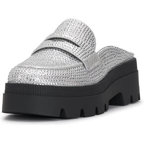 Jessica Simpson Womens Uma Patent Loafer Mules