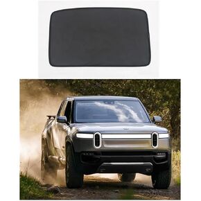 Glass Sunroof Sunshades 2-in1 Single Layer Design Glass Roof Sunshade Mesh Covers w/Coated UV-Reflective Layer for Rivian R1T 2022+