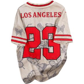 SOLY HUX Men's Summer Jersey Shirts Short Sleeve V Neck Graphic Tees Sports Baggy T-Shirt Tops