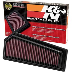 K&N High-Flow Original Lifetime Engine Air Filter: Increase Power & Acceleration, Washable, Replacement Air Filter: Compatible with 2009-2015 Mercedes (SLK200, SLK250, C180, C250, E200, E250), 33-2965