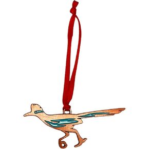 Roadrunner Christmas Mini Ornament Bronze Charm New Mexico Souvenir Southwest Gift