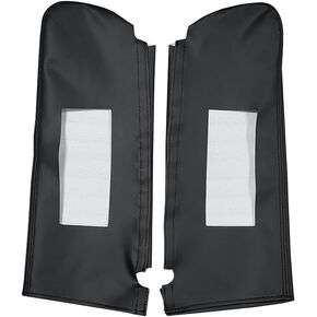 Sun Visor Cover Pair, Left & Right Car Sun Visor Skin Black Fits for Chevy Tahoe Suburban Yukon 1995-1999, Microfiber Leather