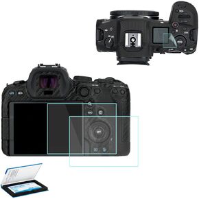 2 Pack Camera Screen Protector for Fujifilm X100V X-T4 X-E4 Camera, Ultra-Thin Anti-Fingerprint Anti-Scratch 9H Hardness 2.5D Rounded Edges Tempered Glass Protector