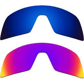 Alphax 2 Pair Polarized Replacement Lenses for Oakley Sutro OO9406 - Deep Water+Midnight Sun
