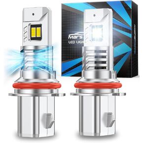 Marsauto H13/9008 Fog Light Bulbs, Brighter 34000LM 800% Light Bulbs with Turbo Fan,5 Mins Quick Installation, IP67 Waterproof Bulbs, Pack of 2 in Kuwait