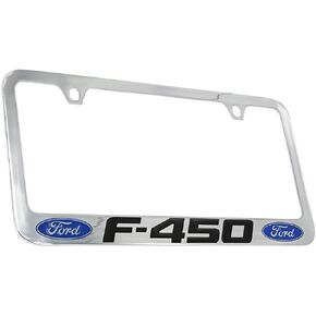 Ford F-450 Chrome Plated Metal License Plate Frame Holder