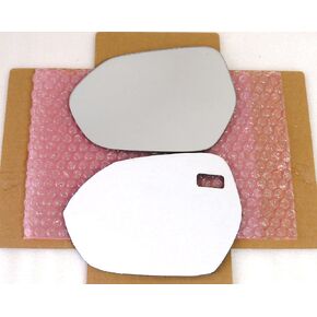 New Replacement Flat Mirror Glass with Full Size Adhesive for 18-24 Toyota Camry 19-24 Corolla Avalon 16-22 Prius 17-22 Prius Prime 21-23 Mirai Driver Side View Left LH