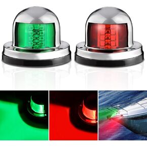 Nilight Marine Boat Stern Light 24 Inch White Fold Down Anchor Light 12V 24V Waterproof 360° Lighting Boat Navigation Light for Fishing Boat Sailboat Yacht Pontoon Speedboat Dinghy