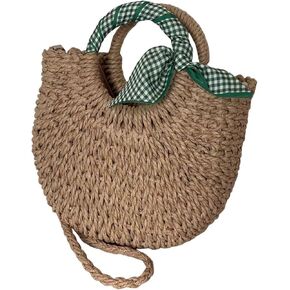 L'ouve Straw Beach Bag Women's Shoulder Handbags Straw Beach Sea Tote Bags for Summer Clutch Handbags Summer Purses 2024