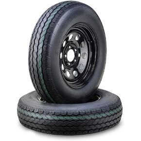 Free Country Trailer Tire Wheel Assembly ST205/75D15 6-Ply C 101L 5 Lug on 4.5" PCD Mod Wheel, SET 2