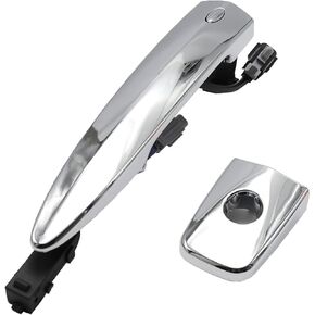 UOIENRT Exterior Chrome Door Handle, Car Left Front Door Handle Replacement for Nissan Sentra 2013-2018 Nissan Maxima 2009-2014 Nissan Murano 2009-2014 Replace 12459871 806469N00A