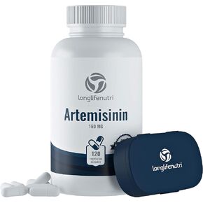 Artemisinin 150mg - 120 Vegetarian Capsules | Made in USA | 4 Months Supply | Pure Sweet Wormwood Extract 150 mg Super Complex Powder Pill
