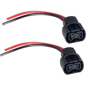 5202 2504 PS24W H16 Female Connector, H16 Wiring Pigtail Harness for Headlight Fog Light Bulb DRL Replacement Socket (2PCS)