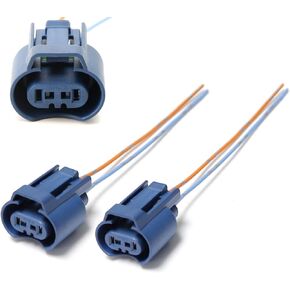 iJDMTOY OEM 9005 HB3 H10 9145 Female Adapters Wiring Harness Sockets w/ 4-Inch Wire Pigtails Compatible with Acura/Honda High/Low Beam or Fog Lights Use (04321-SH3-305)