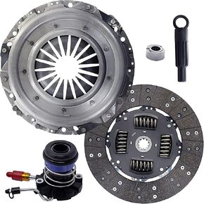Clutch Kit And Slave (07-130S) | Compatible With F150 Pick Up Heritage XL XLT Lariat Base 1997-2008 4.6L V8 GAS SOHC 4.2L V6 | GAS OHV Naturally HD Woven Organic Sprung Disc